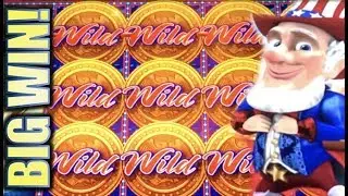 ★BIG WIN!! EXTRA BONUS WILDS! ★ WILD AMERI'COINS 💰 (Aristocrat) Slot Machine Bonus