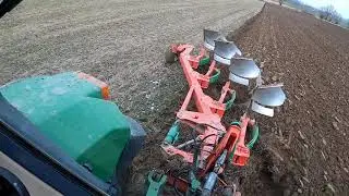 Tyle👍 wystarczyło 😁 orka John Deere 6910# Polish pług Agro Masz#Po 4 resor#