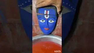 hu ru ru Rajasthani song🔥huru ru song🚩Krishna statue making a India🙏krishna bule green mix #short