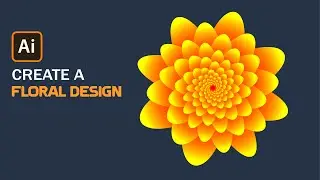 How to create a Floral design in adobe illustrator | Vector Floral Design