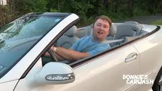 Mercedes Benz Convertible at the Carwash