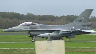 F-16 and F-35 Take Off Volkel 10 November 2023
