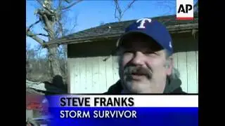 Survivors of a bout of severe storms in Lone Grove, Okla. talk about how they sought shelter when th