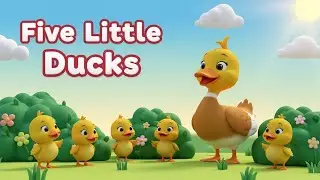 Five Little Ducks 🦆🦆🎵 | Classic Counting Nursery Rhyme for Kids & Toddlers 🌈✨