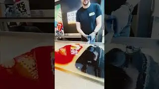 Black and red candies making process #youtubeshorts #makingcandy #viral #candy