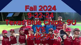 Fall 2024- 9-22-24 Texas Bluechips- 9U vs Houston Hard Knocks- 9U