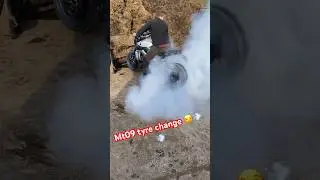 MT09 BURNOUT 💨💨🔥 #bike #yamaha #mt09 #burnout #bikelife #superbike #bikelover #biker #farming