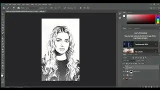 easy way to make pencil sketch effect in #photoshop #learn animation #digitalmedia