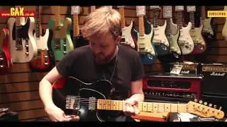 Fender - Custom Shop 52 Fat Telecaster Relic (Black over Candy Apple Red) Demo at GAK