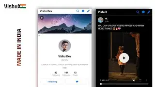 VishuX 🇮🇳 : Made in India Social Media Platform and app!