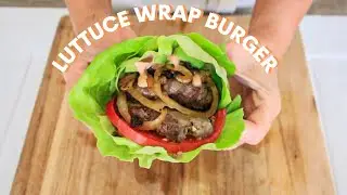 BUNLESS DOUBLE CHEESE BURGER | Paleo Keto Grain-free healthy lettuce wrap