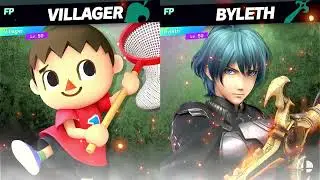 Super Smash Bros Ultimate Amiibo Fights Villager vs the World EX vs Byleth