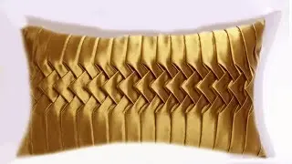 Make a Luxury decorative cushion with rare pleating technique .Make it with me.