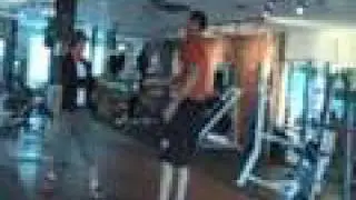 Michael Bronco workout with Andrew Feeley and Holly Bronco