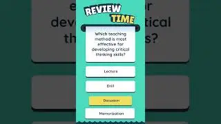 #shorts LET Quick Review| Most Effective Teaching Method for Critical Thinking 
