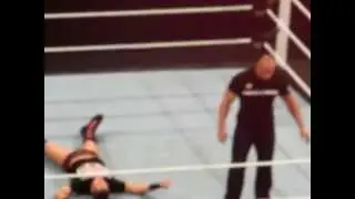 WWE Raw Supershow 3/19/12 Off-Air Miz and Rock Segment