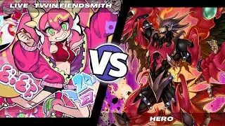 Live☆Twin Fiendsmith VS HERO. Yu-Gi-Oh TCG. Ehpow Nerd. Team Ojama - RS!