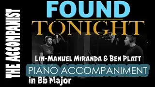 Found Tonight (Hamildrop) | Piano Accompaniment [Karaoke Lyrics in CC]