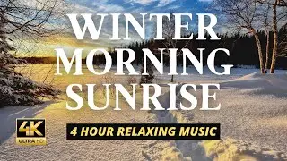 Sleep Instantly With Winter Morning Sunrise | Winter Sunrise Morning Ambience