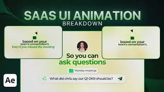 Minimalistic SaaS Promo UI Animation in After Effects | Easy Tutorial (2026)