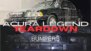 Removing Bumpers - Acura Legend Restoration Disassembly - Project 130R
