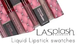 LA Splash Liquid Lipsticks - L&auml;ppswatches p&aring; nya f&auml;rger - Brallis.se