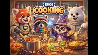 Kudo and Oti | EP.06 Cooking Fun Robot Animals 🍳 | Kids Story