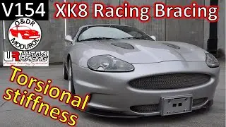 Jaguar XK8 Racing bracing,  Torsional Stiffness improvement bracing Ultra Racing XKR X100 V154