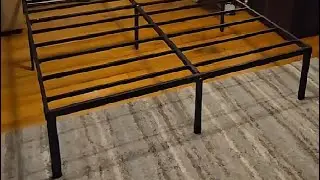NEW JETO Metal Bed Frame,Queen Size Bed Frame, Solid, sturdy, and easy to assemble bed frame!