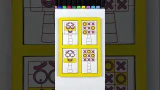 Sprunki OC Thirteen Numberblocks Cardboard Piece Assemble Smart Puzzle Solving Challenge #sprunki