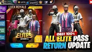🔴 IMPOSSIBLE 🎯 | HALL OF ELITE EVENT RETURN 💯% CONFIRM DATE 🤯 | ALL ELITE PASS RETURN 😍 | FF EVENTS 