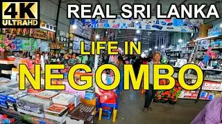 4K Silent Walk Through NEGOMBO: Exploring Life and Culture in Sri Lanka. REAL SRI LANKA