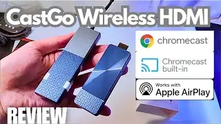REVIEW: CastGo 4K Wireless HDMI Screen Mirroring - Chromecast, AirPlay, Miracast All-in-One Dongle!