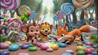 Monkey jump, Lion roar, Parrot fly 🐒🦁🦜 #Shorts #KidsShorts #Viral #monkey #fox #lion #parrot 