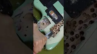 Making an Upper Control Cavity For My Player II Series Fender Jazzmaster #guitar #fender #jazzmaster