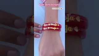 gold name bangles for latest collection #youtube #ytshorts #goldjewellery #bengals #shortvideo