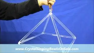 Quartz Crystal Singing Pyramid   CrystalSingingBowlsOnSale com