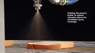 Using Spray Nozzles to Apply Viscous Coatings like Peanut Butter