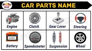 20Car Parts Names with Pictures | List Car Parts Name | parts of car | Details of Car Parts #cartoon