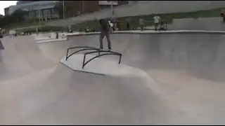 Big Bowl Run #3 At The Des Moines, Iowa Lauridsen Skatepark - Brandon Hanson.