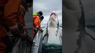 POV A shark attack a fisherman amazing unexpected escape #sharkattack #fishinglife #wildlife