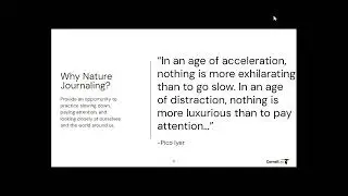 Enhance Student Observations with Nature Journaling