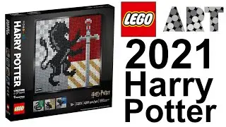 2021 Lego Art 31201 -  Harry Potter Hogwarts Crests mosaic | Lego News