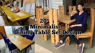 20 MINIMALIST DINING TABLE SET | 4, 6, 8 SEATER | MODERN DESIGN | iDeyasTV
