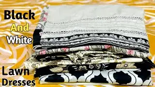 Black and White Lawn Dresses || Dresses ideas 2025 || By || Dila with DesigNs
