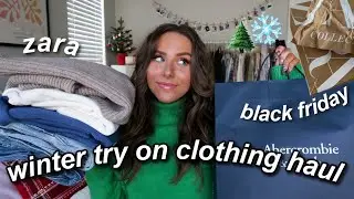 HUGE WINTER TRY ON CLOTHING HAUL 2021 | zara, urban outfitters, + more! (trendy winter essentials)