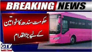 Sindh Government Introduces New Pink Bus Route for Women in Karachi | GTV News