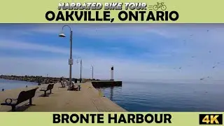 🌅 Oakville, Ontario - Bronte Harbour 🚴&zwj;♀️🇨🇦 4K Bike Ride