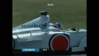 F1 &ndash; Jacques Villeneuve (BAR Honda V10) laps in qualifying &ndash; France 2000