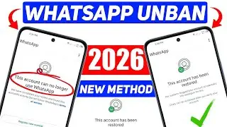 Whatsapp Ban Problem New Solution 2026 | This account can no longer use WhatsApp Problem New 2026
